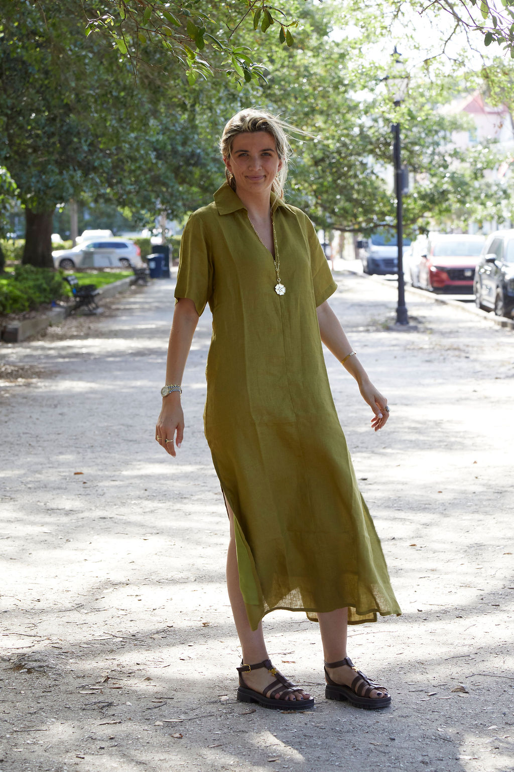 Sage Linen Anna Maxi