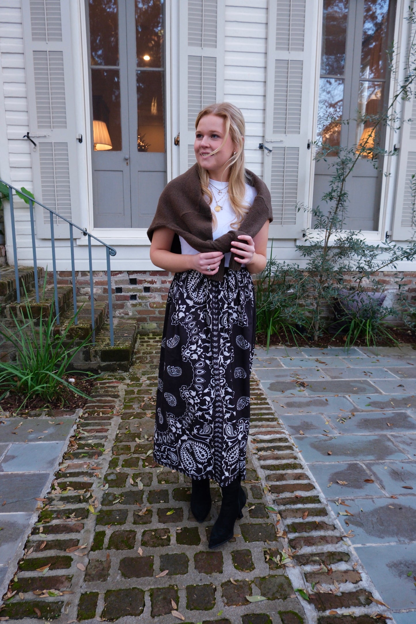 Black Bandanna T-Shirt Dress