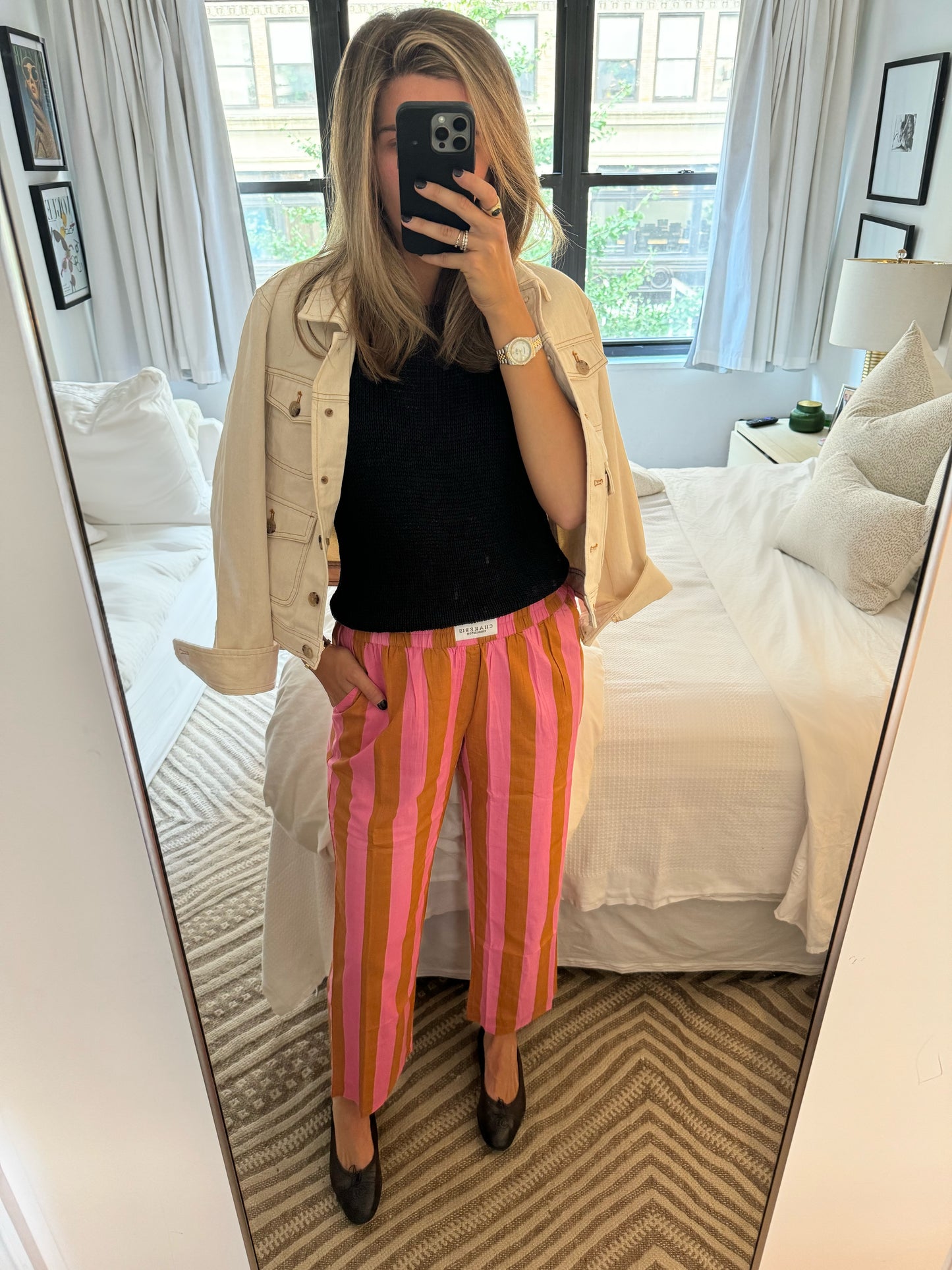 Pink & Khaki Pants