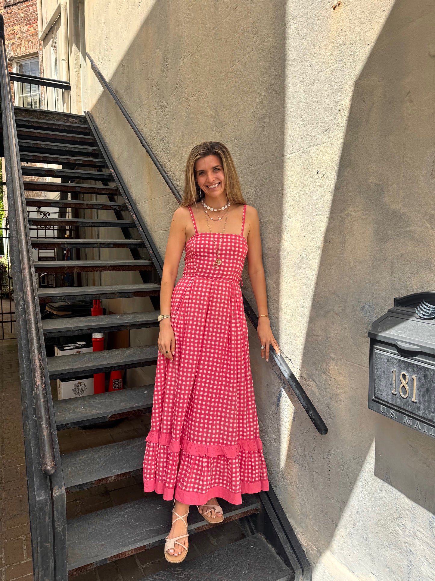 Hot Pink Check Abigail