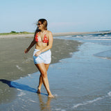 Light Blue Linen Short