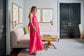 Red and Pink Katherine Maxi