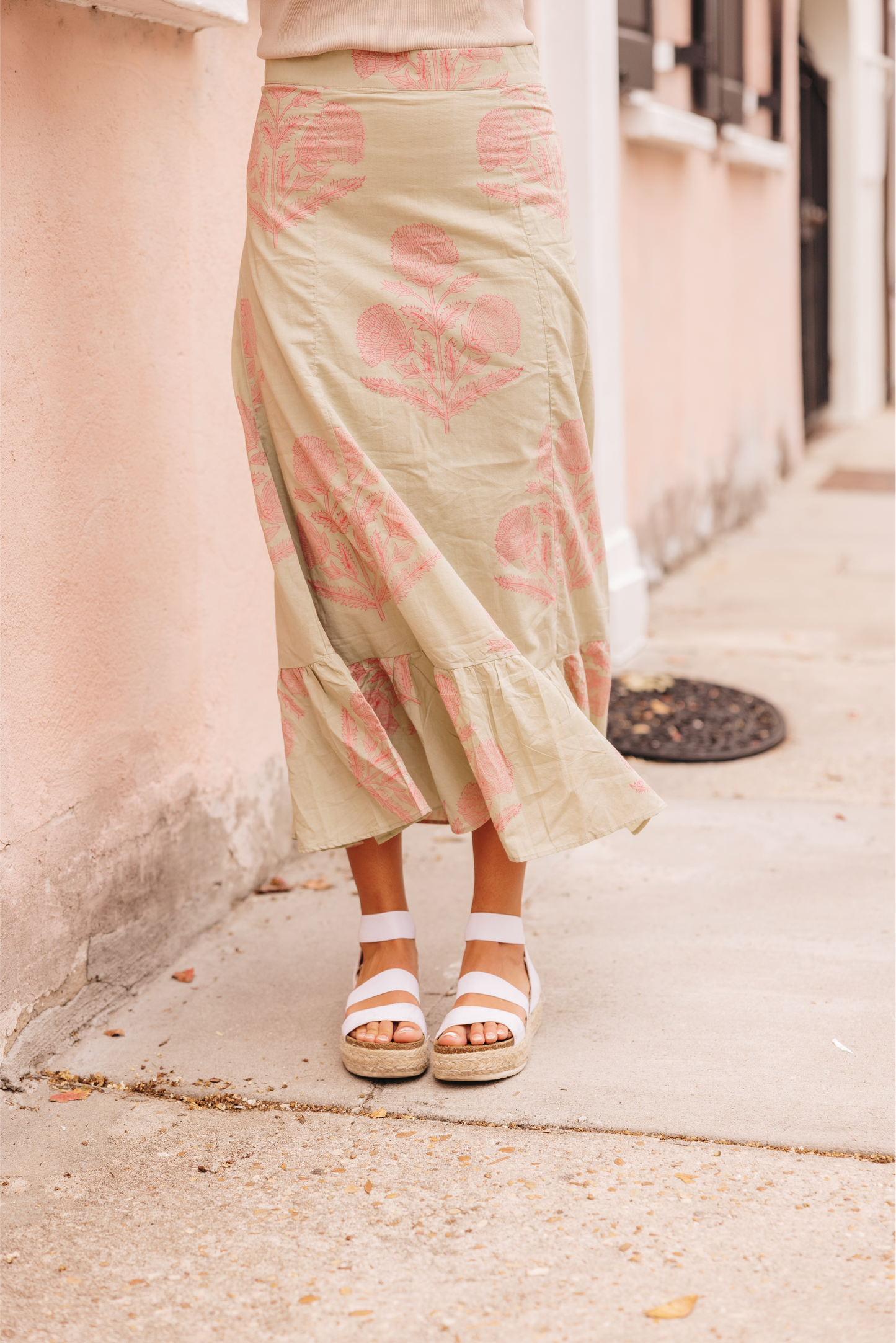 Mary Hope Pressed Flowers Skirt