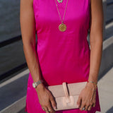 Hot Pink Silk Isabella Mini