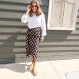 Dark Brown Polkadot Sarong