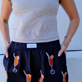 Aperol Spritz Linen Shorts