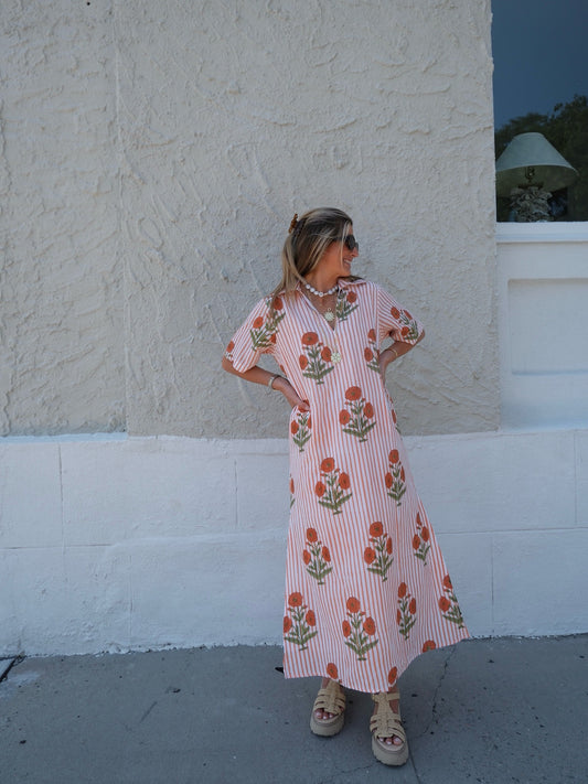 Anna Orange Milos Maxi