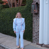Blue Seersucker Set