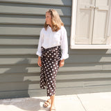 Dark Brown Polkadot Sarong