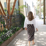 Dark Brown Polkadot Sarong
