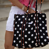 Black and White Polka Dot Tote Bag