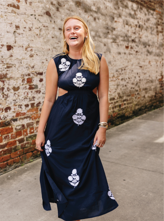 Ansley Navy Maxi