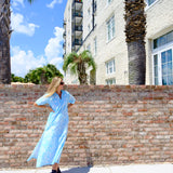 Light Blue Bandana Anna Maxi