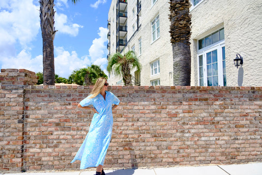 Blue Bandana Anna Maxi