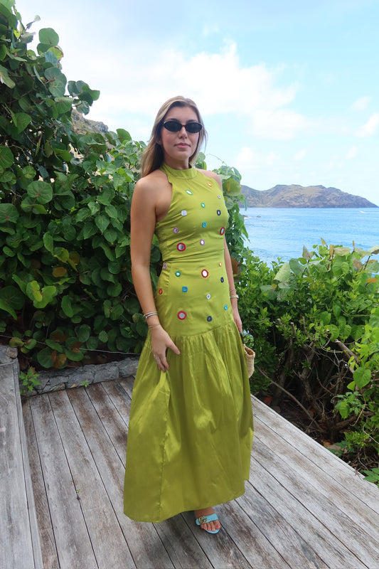 Olive Chartreuse Adele Maxi