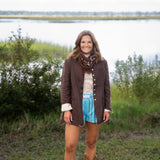 Turquoise Dotted Shorts