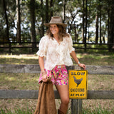 Pink Ikat Shorts
