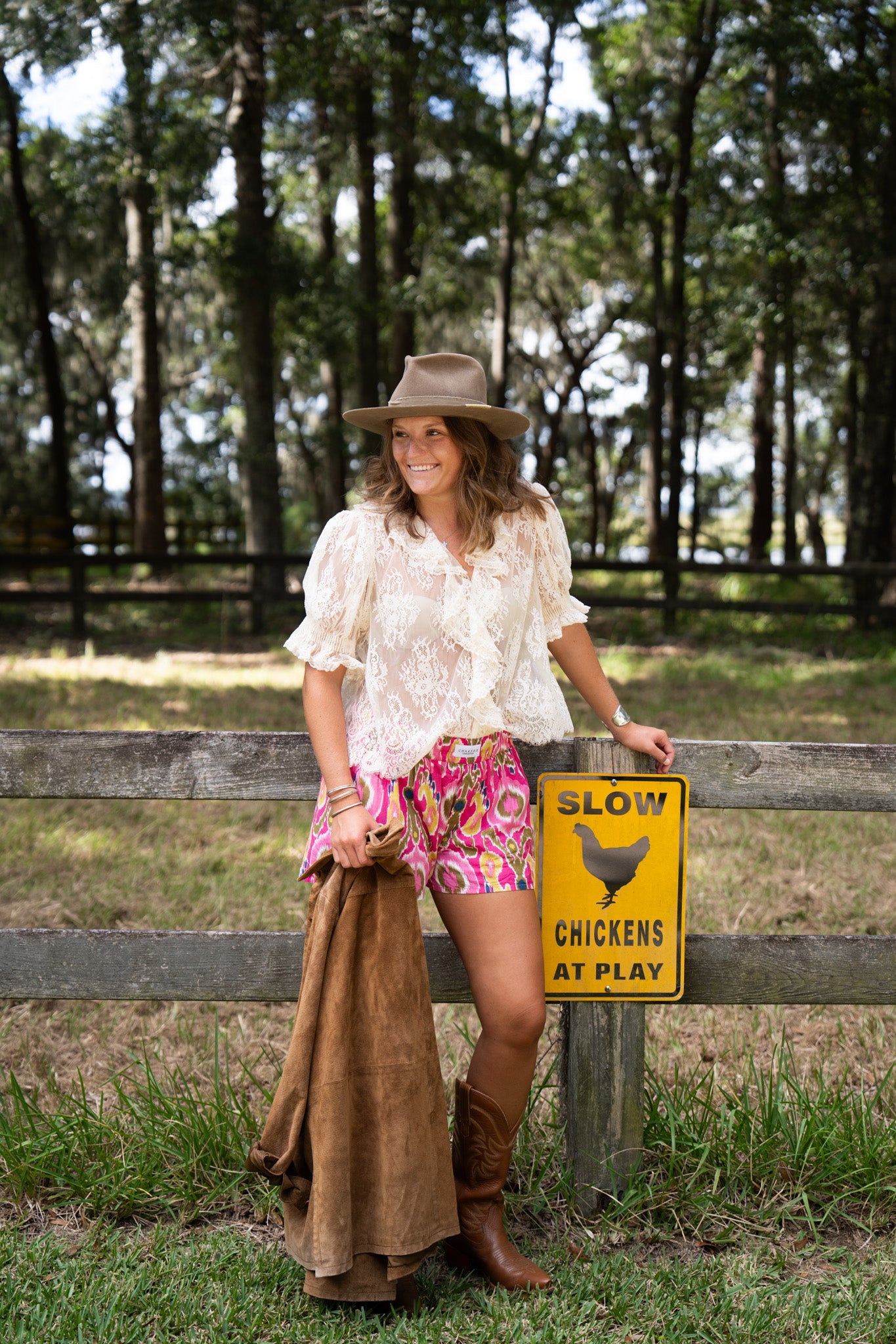 Pink Ikat Shorts