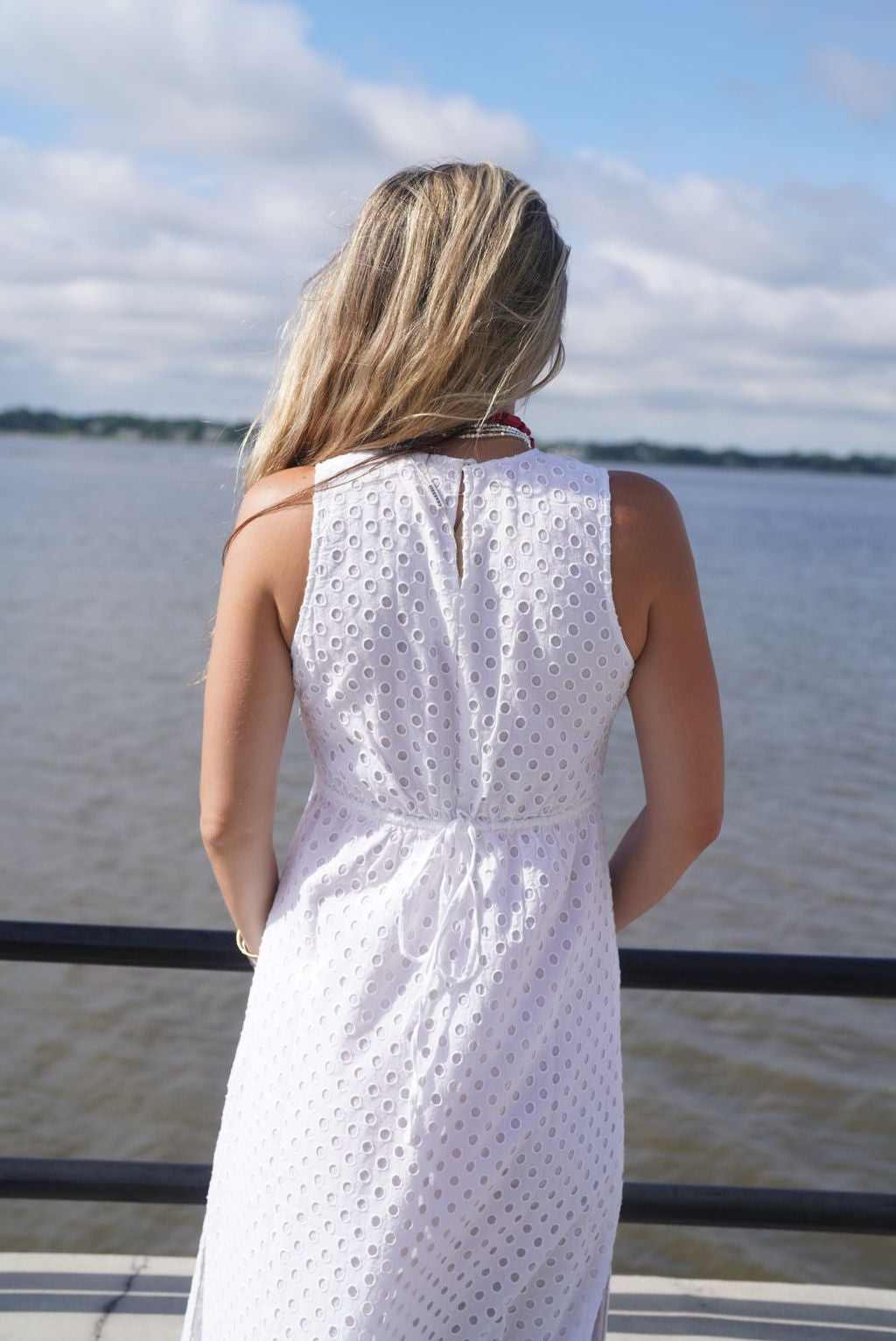 White Eyelet Isabella Maxi