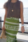 Green Geometric Stripe Sarong