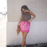 Hot Pink Bandana Sarong