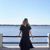 Black Anna Linen Maxi
