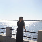 Black Anna Linen Maxi