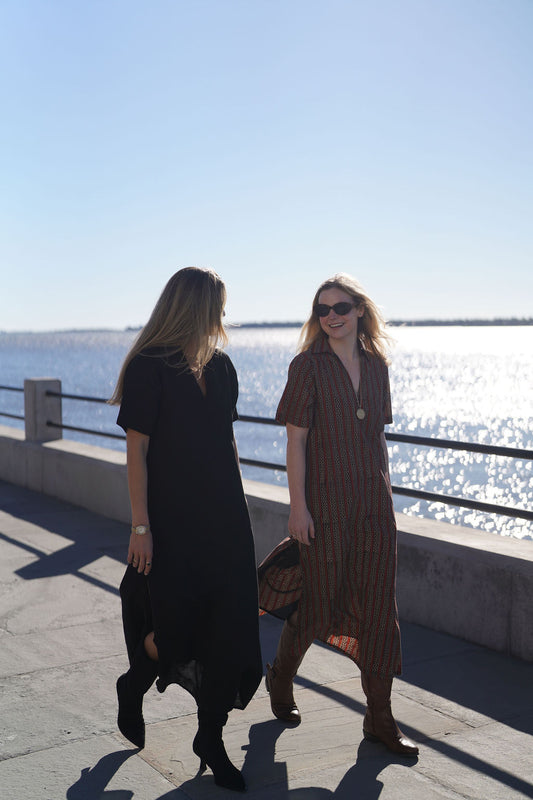 Black Anna Linen Maxi