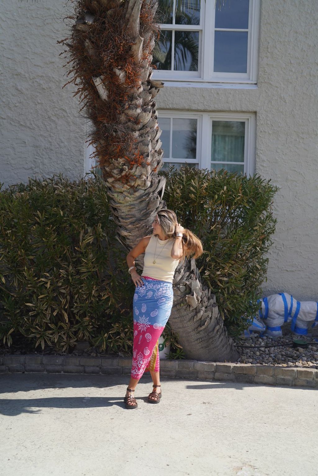 Bright Multi Color Bandana Sarong