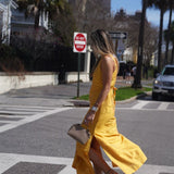 Isabella Silk Mustard Maxi