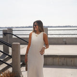 Isabella White Linen Maxi