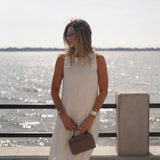 Isabella White Linen Maxi