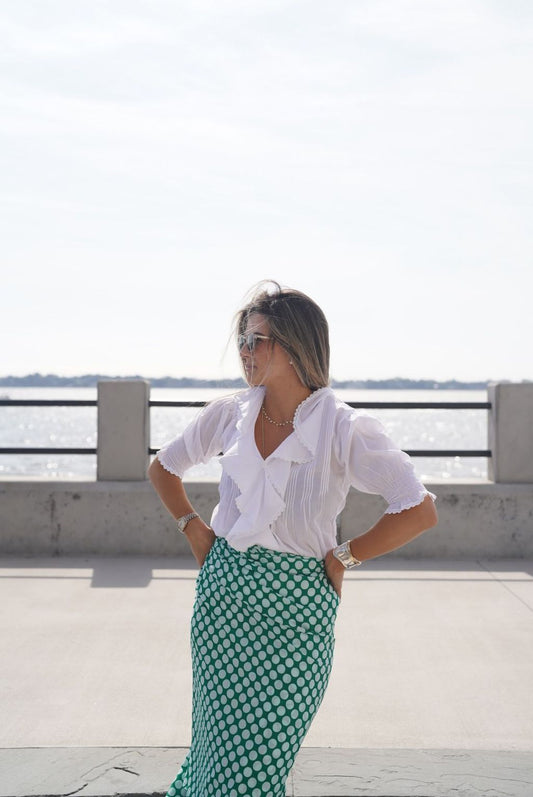 Kelly Green Dot Sarong