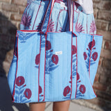 Blue and Red Milos Tote Bag