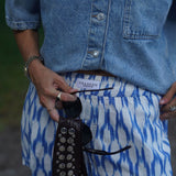Blue Ikat Shorts