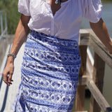 Blue Floral Sarong