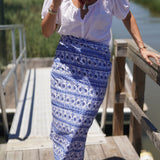 Blue Floral Sarong