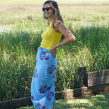 Blue & Red Milos Sarong