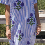 Blue Stripe Milos Anna Maxi