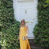 Isabella Mustard Linen Maxi