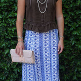 Blue Floral Mary Hope Skirt