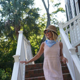 Isabella Light Pink Linen Maxi