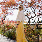 Yellow Checkered Mary Hope Skirt