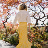 Yellow Checkered Mary Hope Skirt