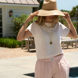 Pink Linen Short
