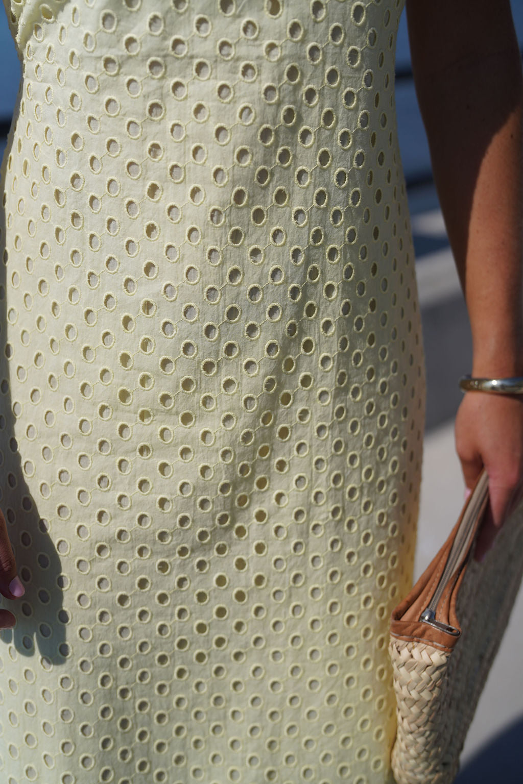 Yellow Eyelet Isabella Maxi