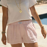 Pink Linen Short