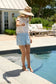 Light Blue Linen Short