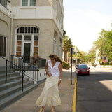 Cream Mary Hope Eyelet Skirt