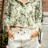 Green Vine Carter Top